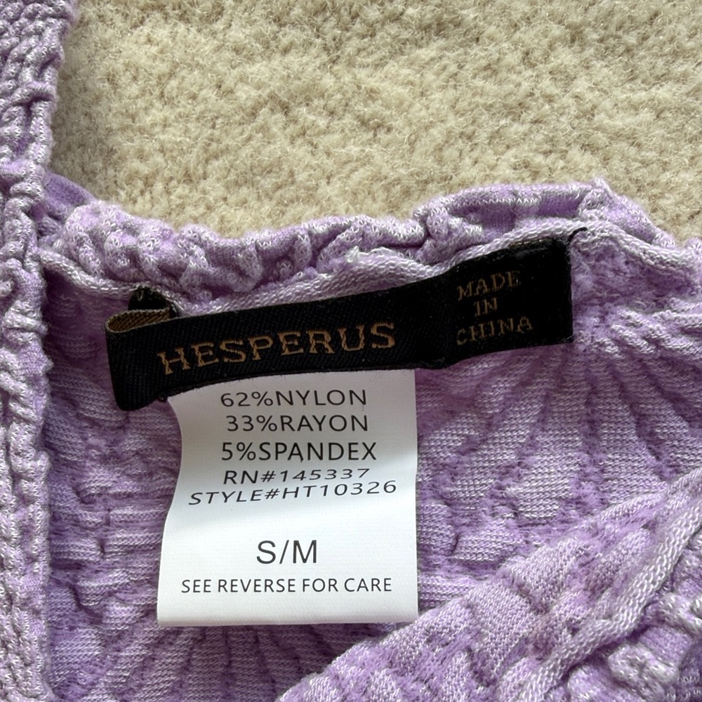 Vici Lavender Eileen Textured Women's tank Top - Picture 3 of 3